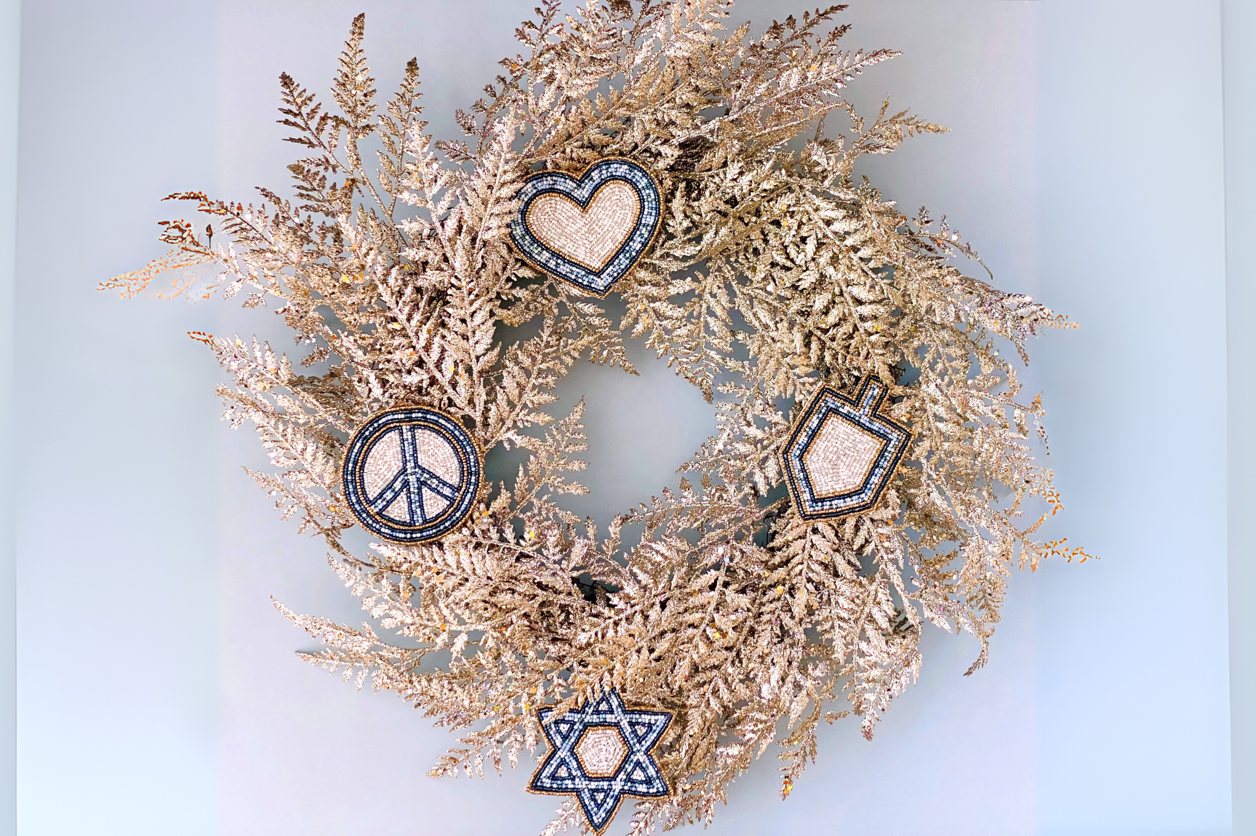 Peace, Love, Dreidel Ornament Trio - Sample Sale!