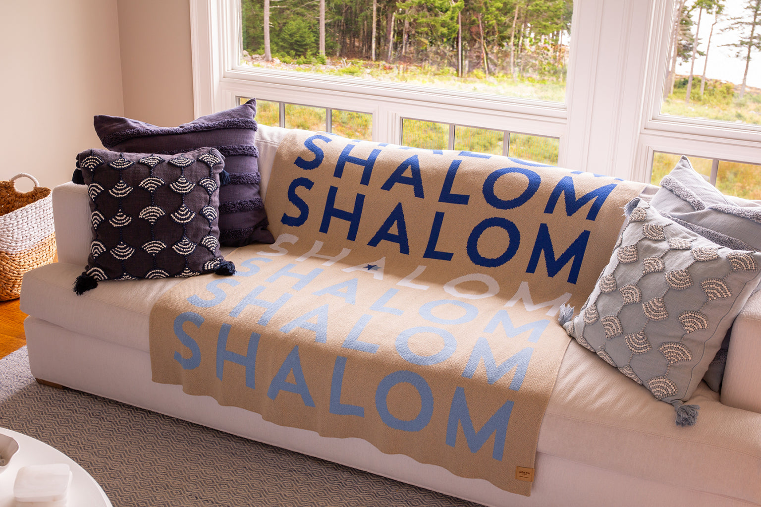 Jewish Heritage Blanket - Shalom Ombre